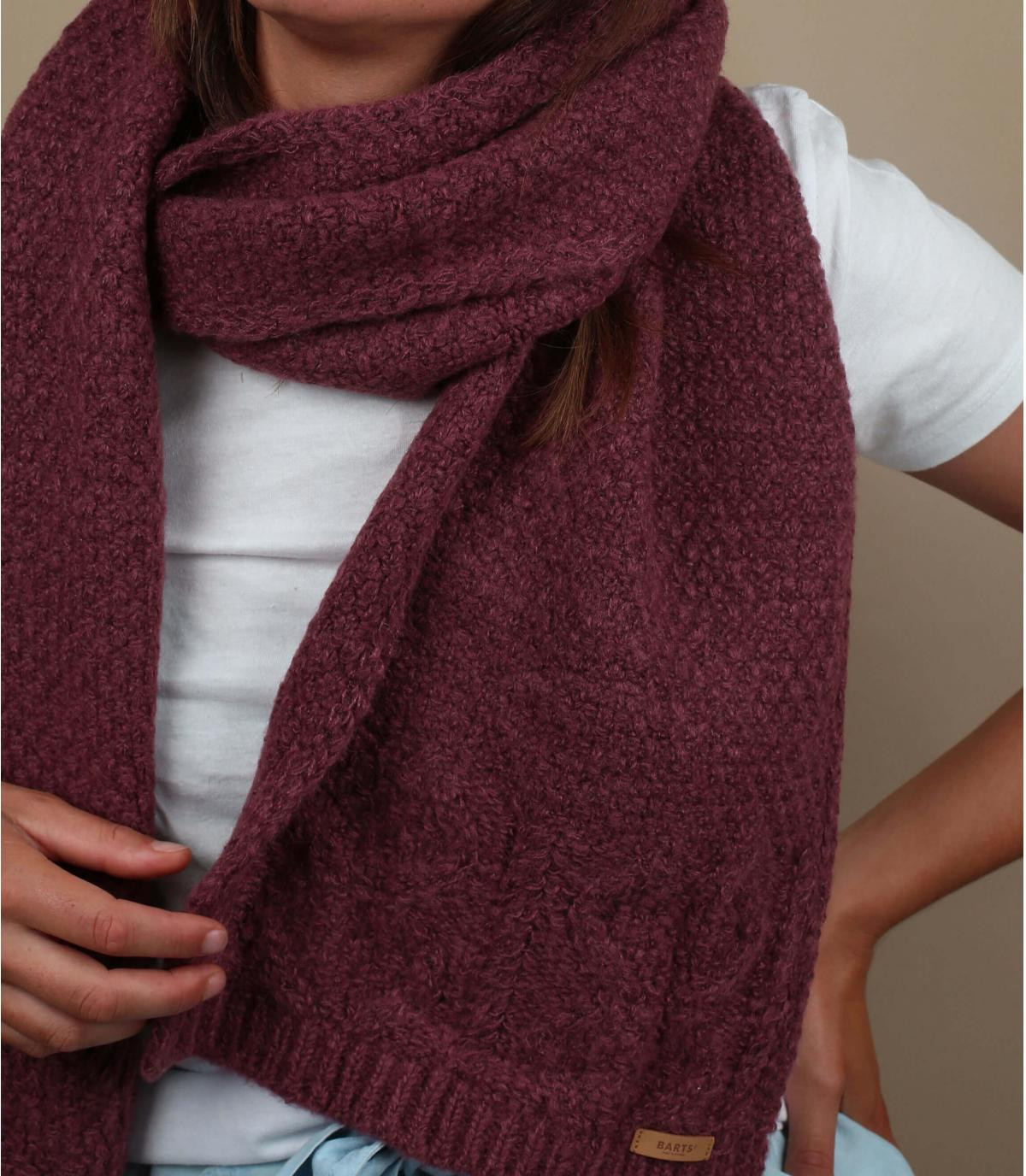 burgundy scarf twist Antonia Scarf maroon